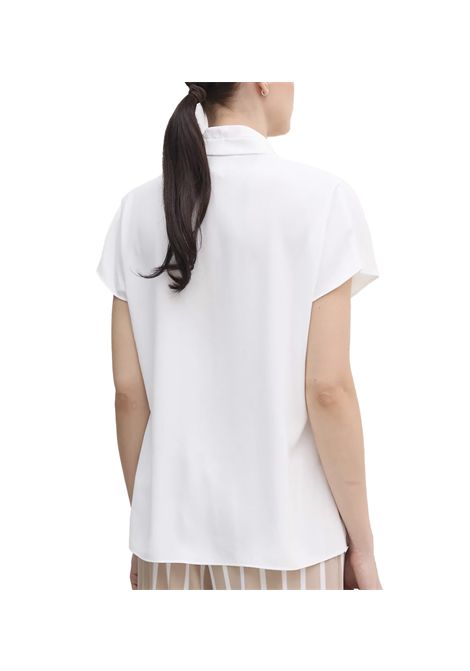 Blusa Joseph Ribkoff donna 251087 Bianca tinta unita mezza manica taglio largo comoda JOSEPH RIBKOFF | Bluse | 2510871761